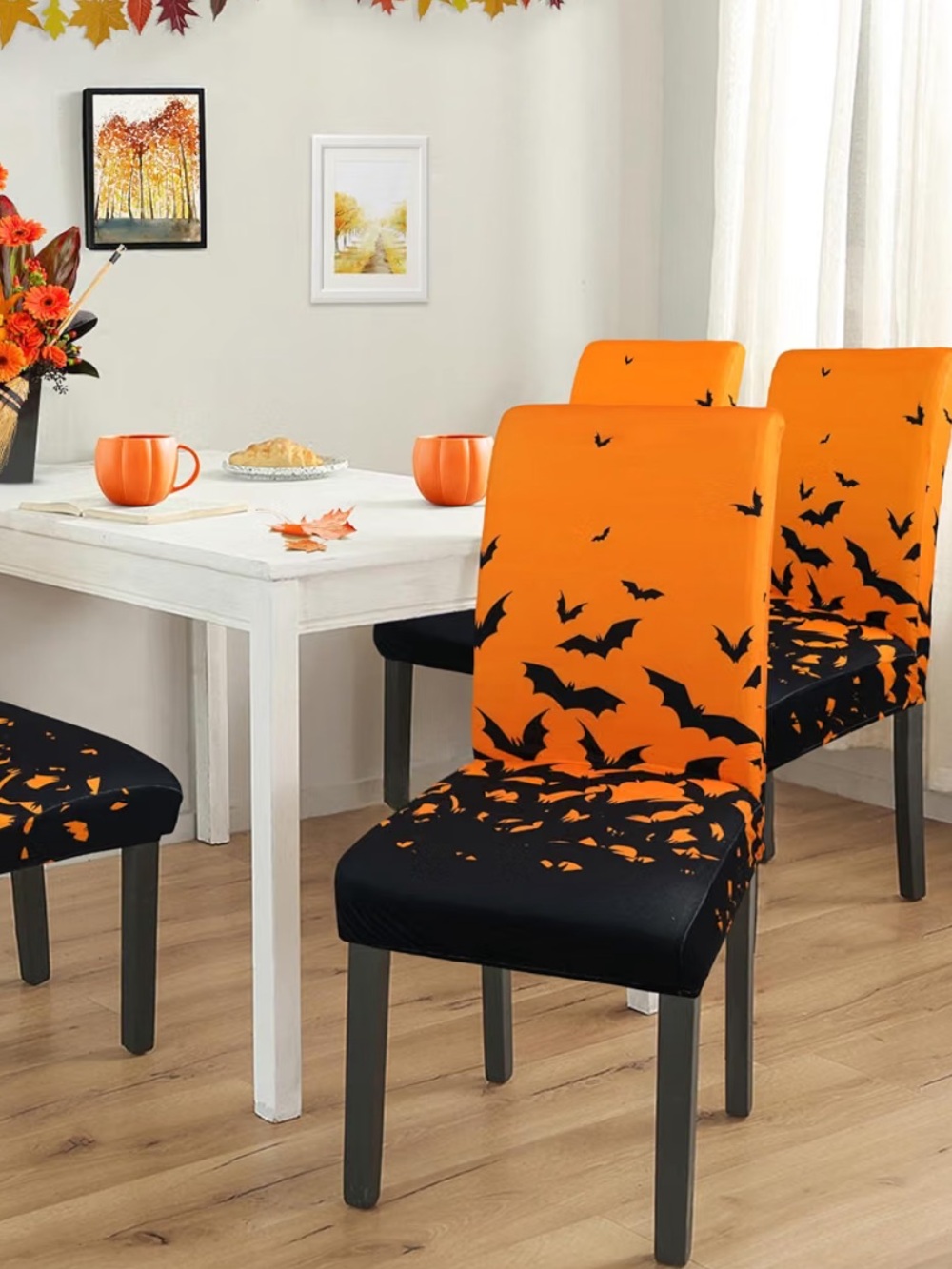 4 Halloween Chair Covers -